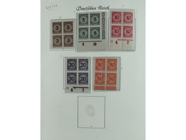 1923/46, in den Hauptnummern kpl. ungebrauchte/postfrische und zusätzlich gestempelte Sammlung inkl. Dienstmarken (gestempelt