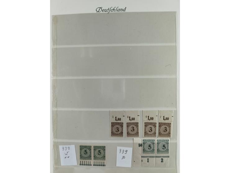 1923/46, in den Hauptnummern kpl. ungebrauchte/postfrische und zusätzlich gestempelte Sammlung inkl. Dienstmarken (gestempelt
