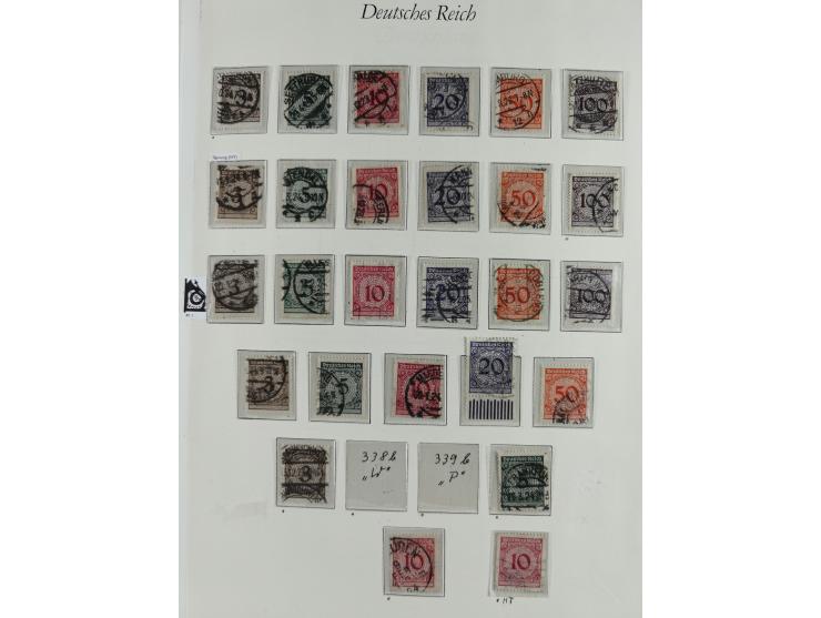 1923/46, in den Hauptnummern kpl. ungebrauchte/postfrische und zusätzlich gestempelte Sammlung inkl. Dienstmarken (gestempelt