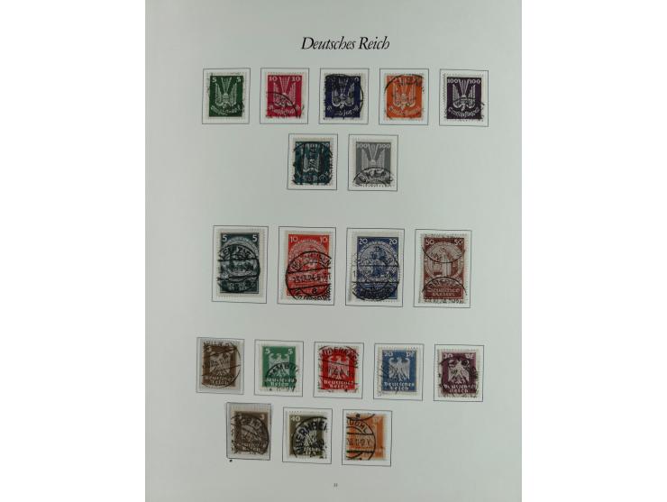 1923/46, in den Hauptnummern kpl. ungebrauchte/postfrische und zusätzlich gestempelte Sammlung inkl. Dienstmarken (gestempelt
