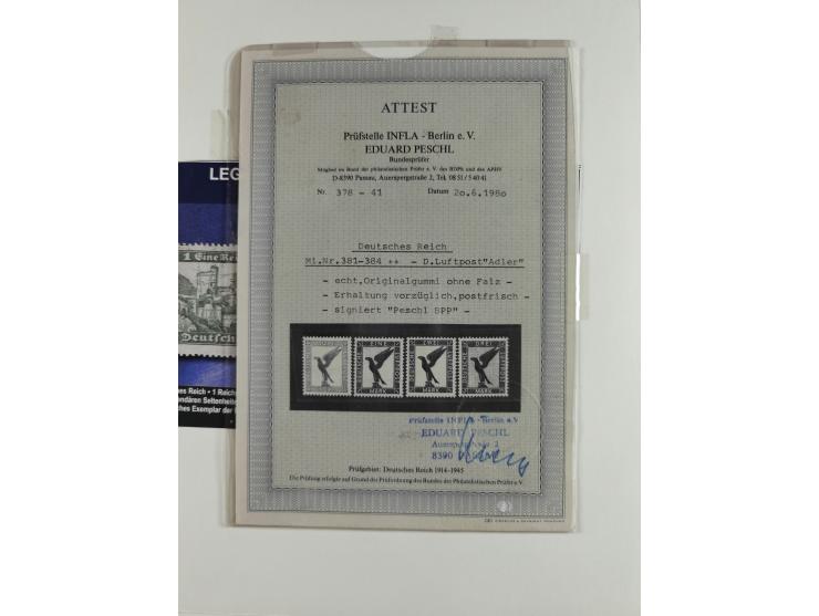 1923/46, in den Hauptnummern kpl. ungebrauchte/postfrische und zusätzlich gestempelte Sammlung inkl. Dienstmarken (gestempelt