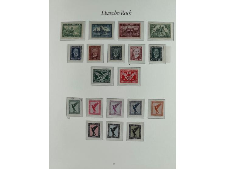 1923/46, in den Hauptnummern kpl. ungebrauchte/postfrische und zusätzlich gestempelte Sammlung inkl. Dienstmarken (gestempelt
