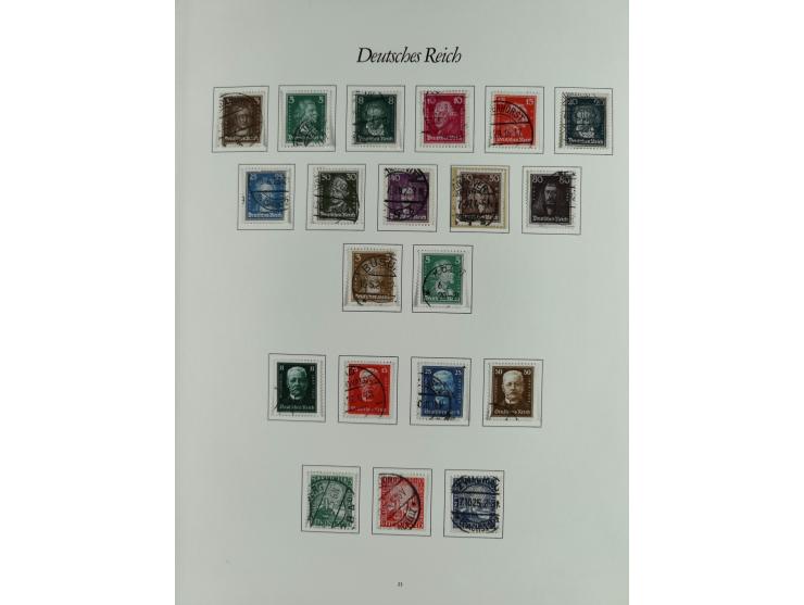 1923/46, in den Hauptnummern kpl. ungebrauchte/postfrische und zusätzlich gestempelte Sammlung inkl. Dienstmarken (gestempelt