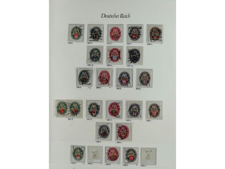 1923/46, in den Hauptnummern kpl. ungebrauchte/postfrische und zusätzlich gestempelte Sammlung inkl. Dienstmarken (gestempelt