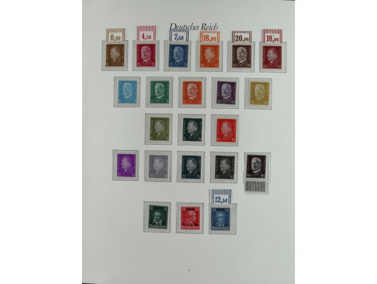 1923/46, in den Hauptnummern kpl. ungebrauchte/postfrische und zusätzlich gestempelte Sammlung inkl. Dienstmarken (gestempelt
