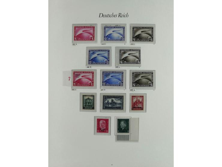 1923/46, in den Hauptnummern kpl. ungebrauchte/postfrische und zusätzlich gestempelte Sammlung inkl. Dienstmarken (gestempelt