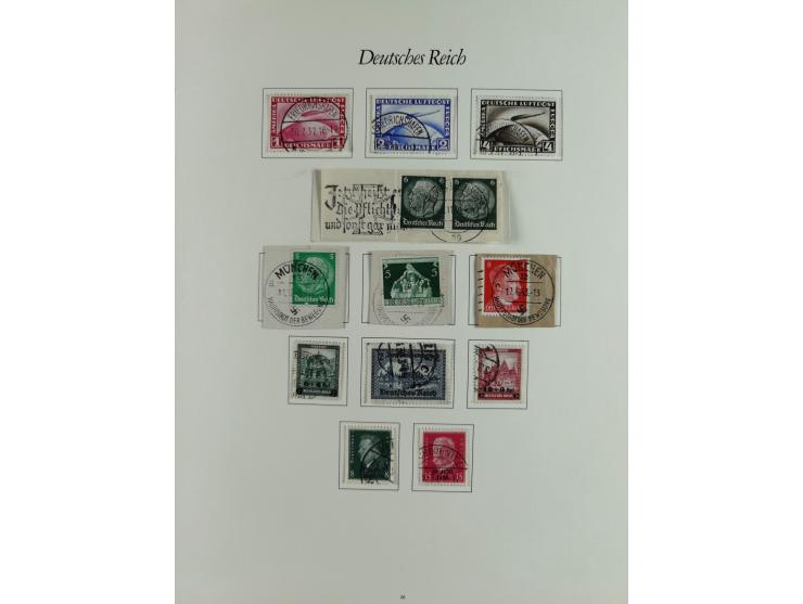 1923/46, in den Hauptnummern kpl. ungebrauchte/postfrische und zusätzlich gestempelte Sammlung inkl. Dienstmarken (gestempelt