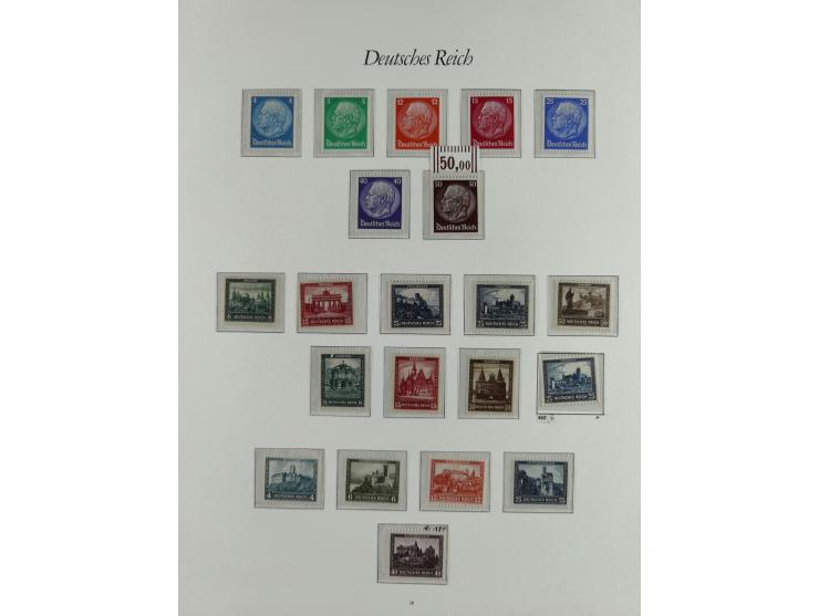 1923/46, in den Hauptnummern kpl. ungebrauchte/postfrische und zusätzlich gestempelte Sammlung inkl. Dienstmarken (gestempelt