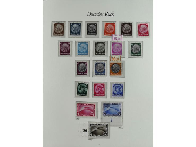 1923/46, in den Hauptnummern kpl. ungebrauchte/postfrische und zusätzlich gestempelte Sammlung inkl. Dienstmarken (gestempelt