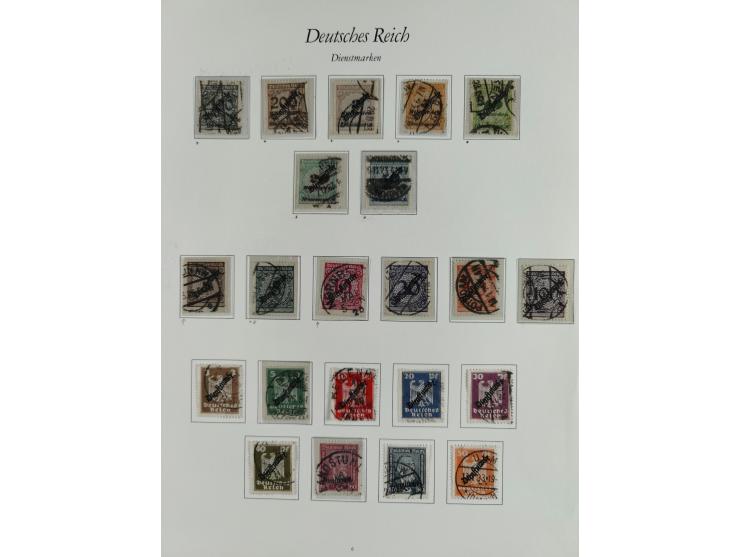 1923/46, in den Hauptnummern kpl. ungebrauchte/postfrische und zusätzlich gestempelte Sammlung inkl. Dienstmarken (gestempelt