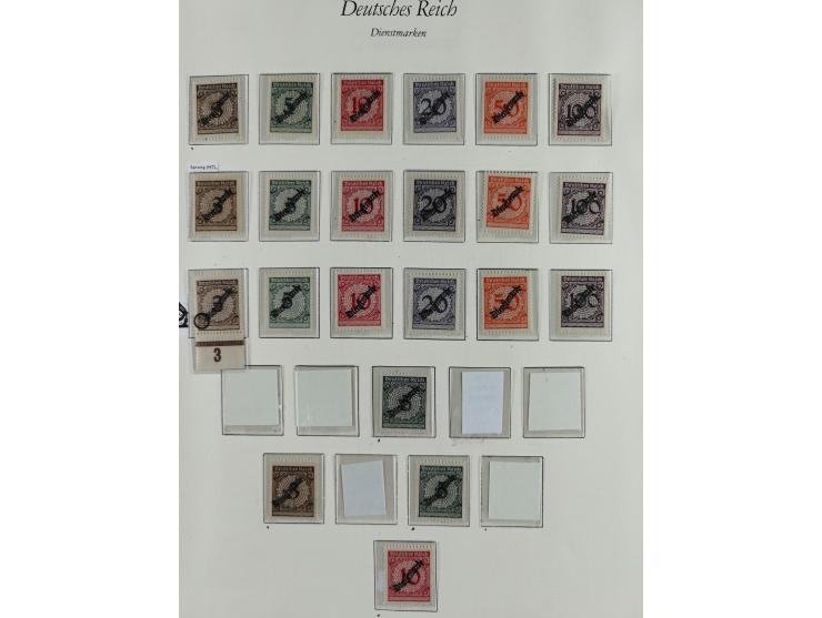 1923/46, in den Hauptnummern kpl. ungebrauchte/postfrische und zusätzlich gestempelte Sammlung inkl. Dienstmarken (gestempelt