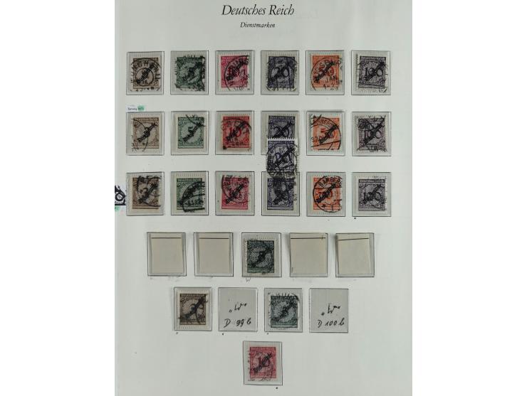 1923/46, in den Hauptnummern kpl. ungebrauchte/postfrische und zusätzlich gestempelte Sammlung inkl. Dienstmarken (gestempelt