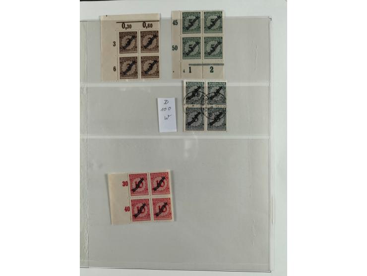 1923/46, in den Hauptnummern kpl. ungebrauchte/postfrische und zusätzlich gestempelte Sammlung inkl. Dienstmarken (gestempelt