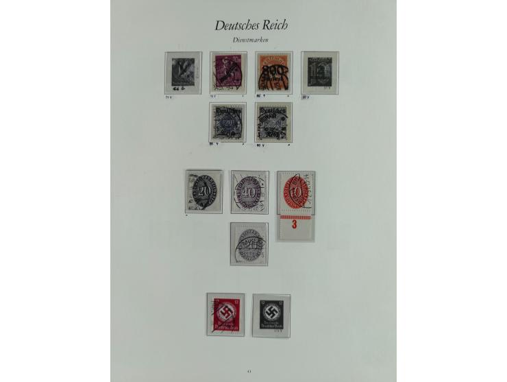 1923/46, in den Hauptnummern kpl. ungebrauchte/postfrische und zusätzlich gestempelte Sammlung inkl. Dienstmarken (gestempelt