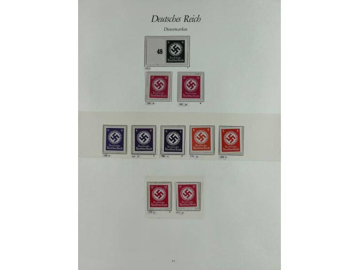 1923/46, in den Hauptnummern kpl. ungebrauchte/postfrische und zusätzlich gestempelte Sammlung inkl. Dienstmarken (gestempelt