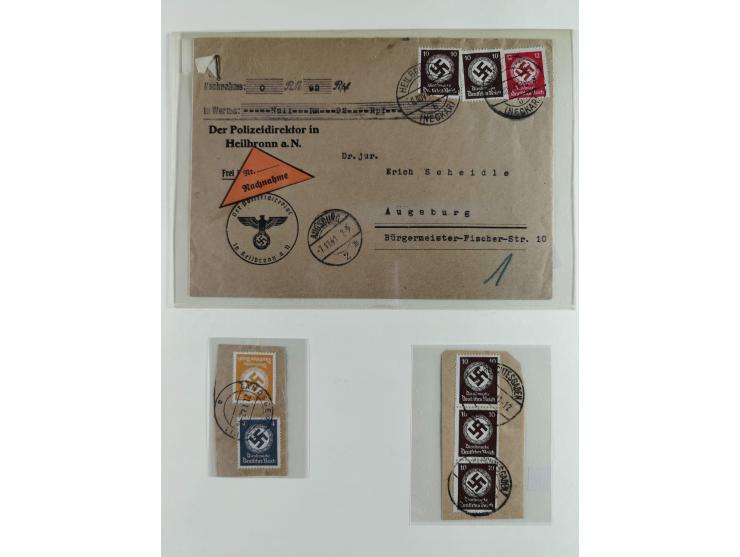 1923/46, in den Hauptnummern kpl. ungebrauchte/postfrische und zusätzlich gestempelte Sammlung inkl. Dienstmarken (gestempelt