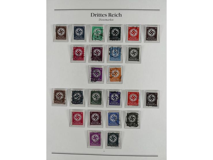 1923/46, in den Hauptnummern kpl. ungebrauchte/postfrische und zusätzlich gestempelte Sammlung inkl. Dienstmarken (gestempelt