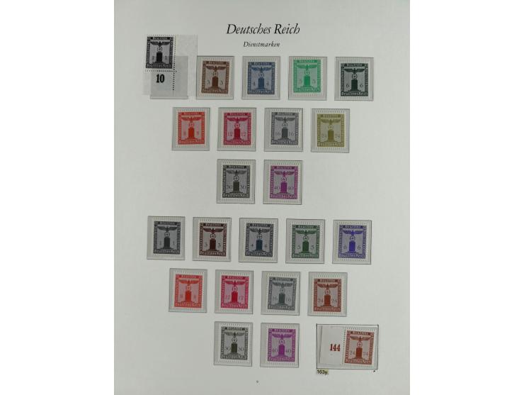 1923/46, in den Hauptnummern kpl. ungebrauchte/postfrische und zusätzlich gestempelte Sammlung inkl. Dienstmarken (gestempelt