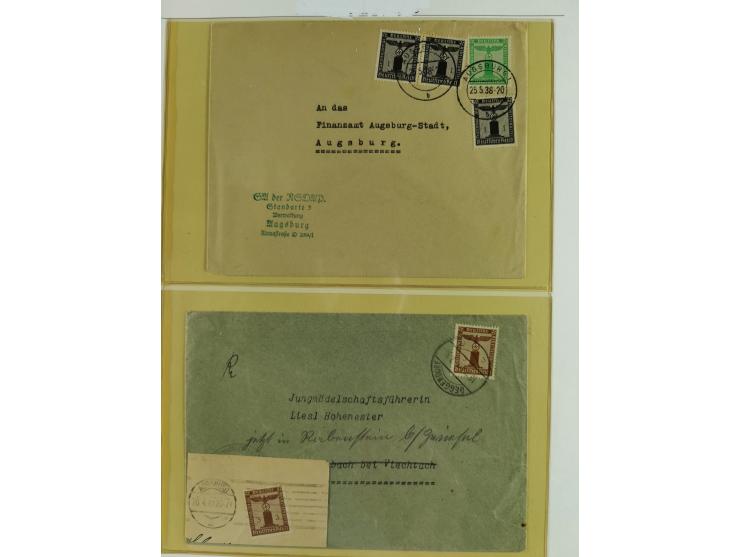 1923/46, in den Hauptnummern kpl. ungebrauchte/postfrische und zusätzlich gestempelte Sammlung inkl. Dienstmarken (gestempelt