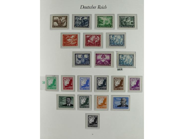 1923/46, in den Hauptnummern kpl. ungebrauchte/postfrische und zusätzlich gestempelte Sammlung inkl. Dienstmarken (gestempelt
