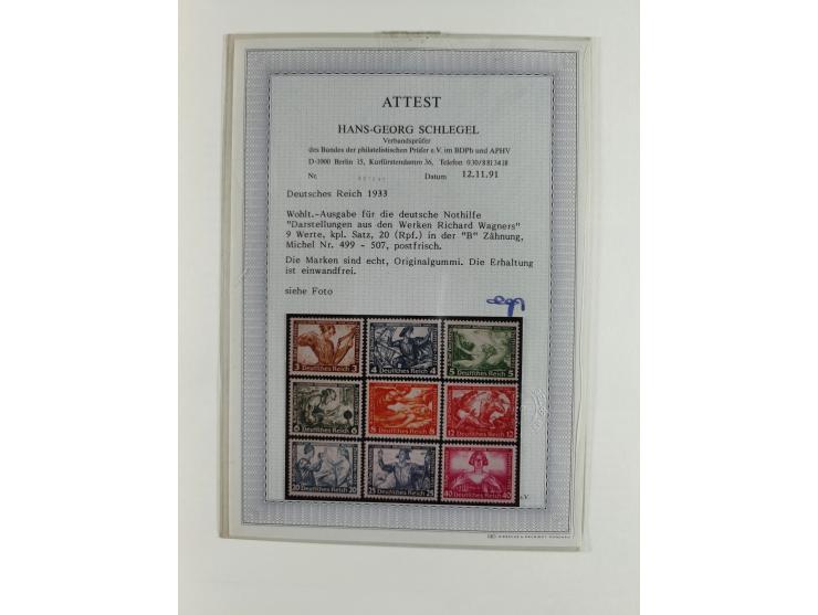 1923/46, in den Hauptnummern kpl. ungebrauchte/postfrische und zusätzlich gestempelte Sammlung inkl. Dienstmarken (gestempelt