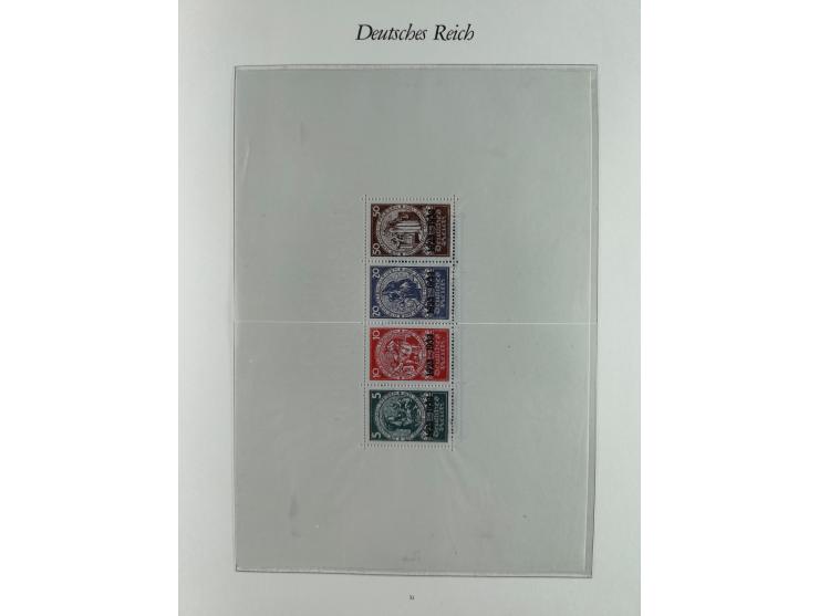 1923/46, in den Hauptnummern kpl. ungebrauchte/postfrische und zusätzlich gestempelte Sammlung inkl. Dienstmarken (gestempelt