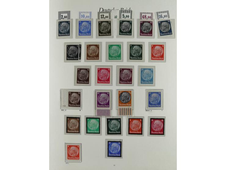 1923/46, in den Hauptnummern kpl. ungebrauchte/postfrische und zusätzlich gestempelte Sammlung inkl. Dienstmarken (gestempelt