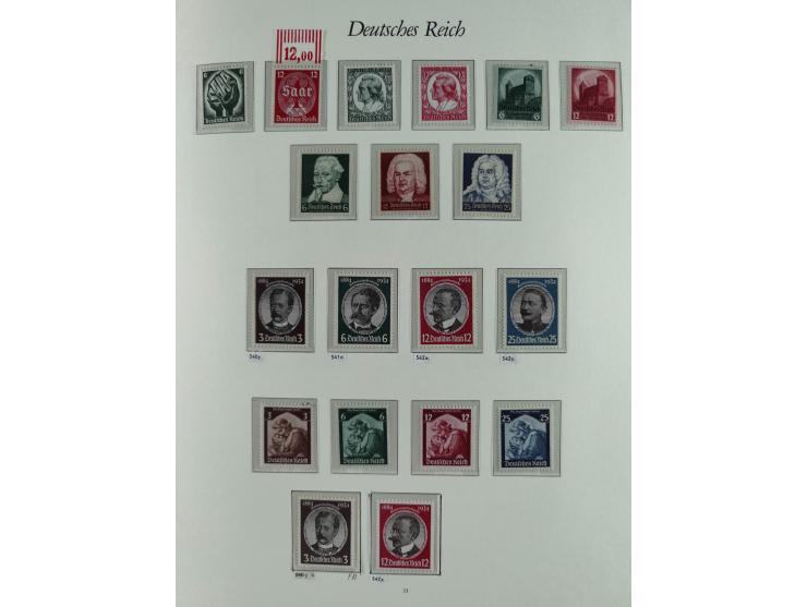 1923/46, in den Hauptnummern kpl. ungebrauchte/postfrische und zusätzlich gestempelte Sammlung inkl. Dienstmarken (gestempelt