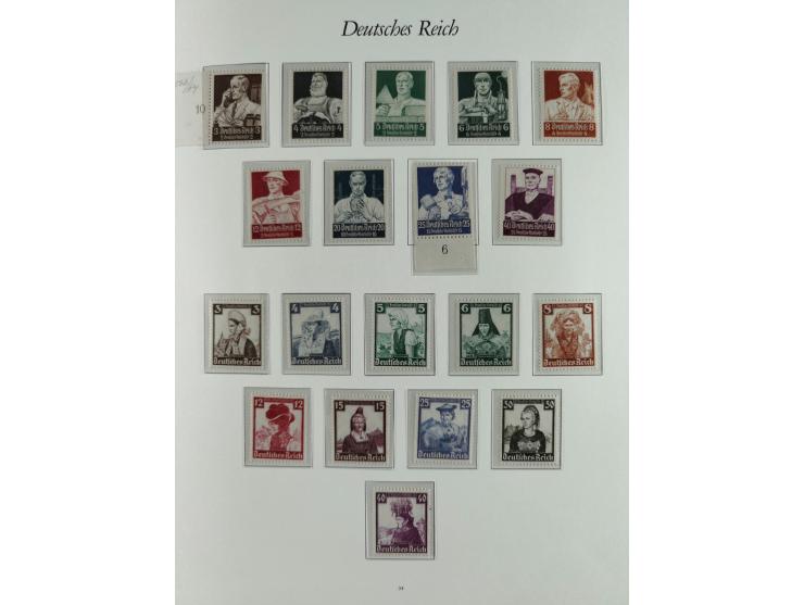 1923/46, in den Hauptnummern kpl. ungebrauchte/postfrische und zusätzlich gestempelte Sammlung inkl. Dienstmarken (gestempelt