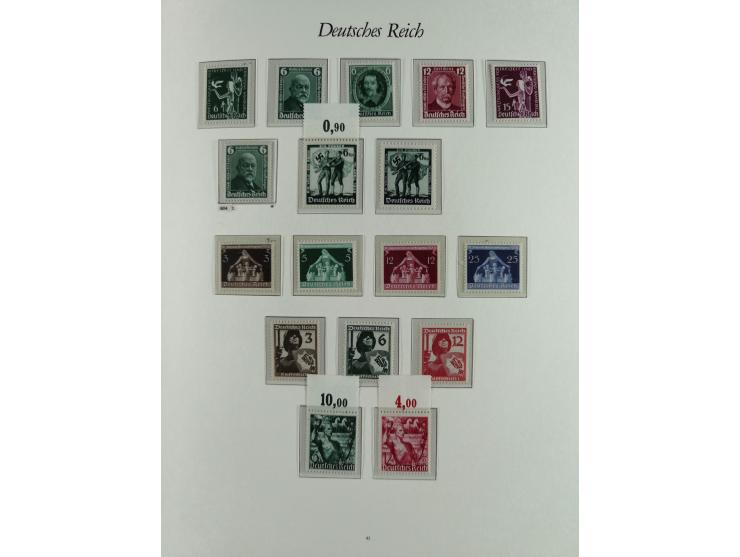 1923/46, in den Hauptnummern kpl. ungebrauchte/postfrische und zusätzlich gestempelte Sammlung inkl. Dienstmarken (gestempelt