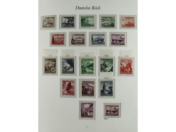 1923/46, in den Hauptnummern kpl. ungebrauchte/postfrische und zusätzlich gestempelte Sammlung inkl. Dienstmarken (gestempelt