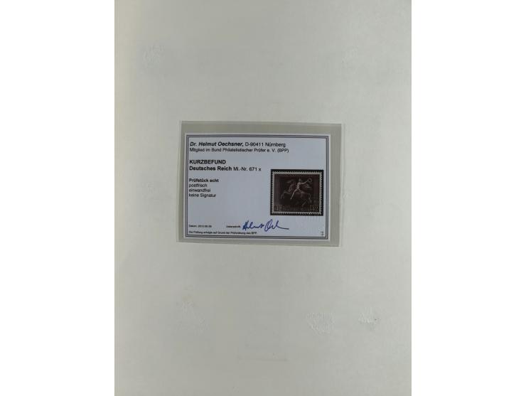 1923/46, in den Hauptnummern kpl. ungebrauchte/postfrische und zusätzlich gestempelte Sammlung inkl. Dienstmarken (gestempelt