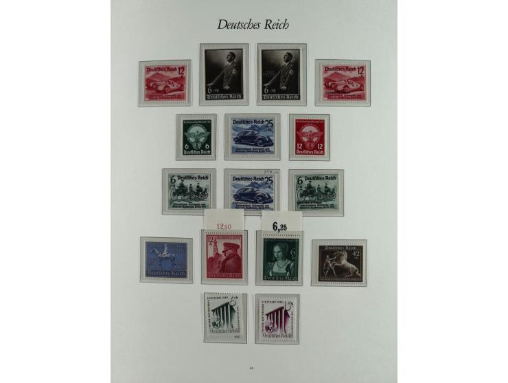 1923/46, in den Hauptnummern kpl. ungebrauchte/postfrische und zusätzlich gestempelte Sammlung inkl. Dienstmarken (gestempelt