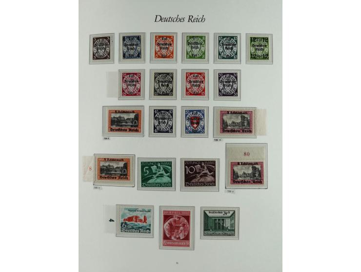 1923/46, in den Hauptnummern kpl. ungebrauchte/postfrische und zusätzlich gestempelte Sammlung inkl. Dienstmarken (gestempelt