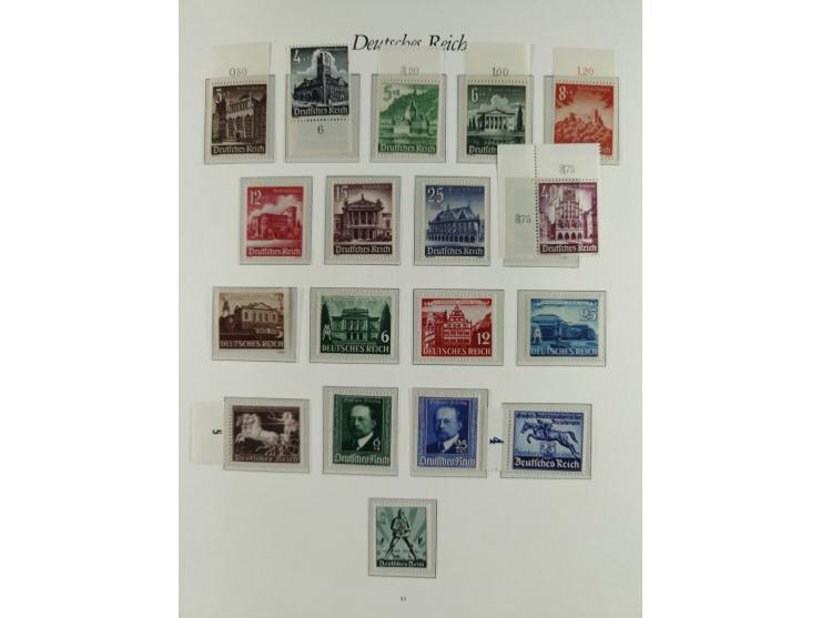 1923/46, in den Hauptnummern kpl. ungebrauchte/postfrische und zusätzlich gestempelte Sammlung inkl. Dienstmarken (gestempelt