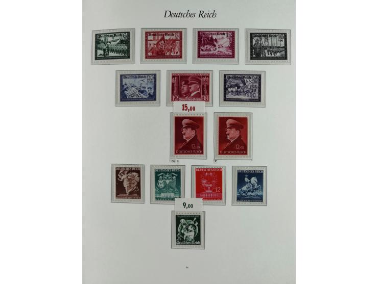 1923/46, in den Hauptnummern kpl. ungebrauchte/postfrische und zusätzlich gestempelte Sammlung inkl. Dienstmarken (gestempelt