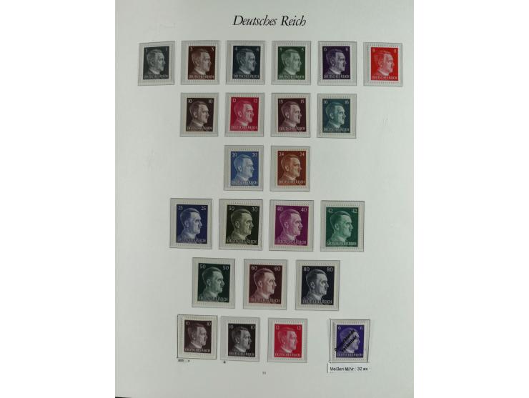1923/46, in den Hauptnummern kpl. ungebrauchte/postfrische und zusätzlich gestempelte Sammlung inkl. Dienstmarken (gestempelt