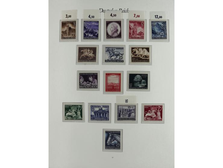 1923/46, in den Hauptnummern kpl. ungebrauchte/postfrische und zusätzlich gestempelte Sammlung inkl. Dienstmarken (gestempelt