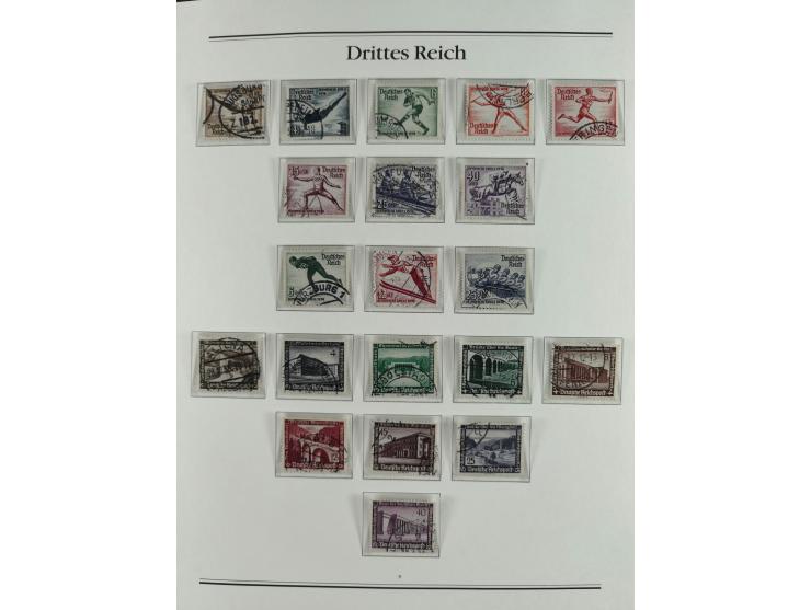 1923/46, in den Hauptnummern kpl. ungebrauchte/postfrische und zusätzlich gestempelte Sammlung inkl. Dienstmarken (gestempelt