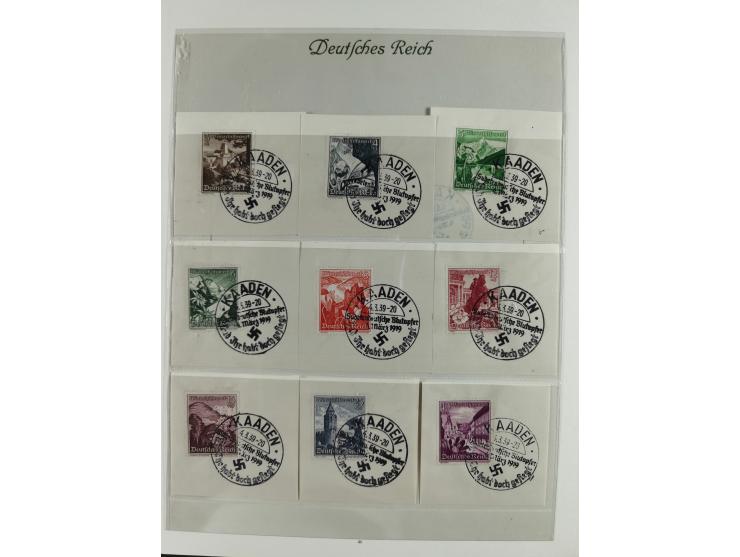 1923/46, in den Hauptnummern kpl. ungebrauchte/postfrische und zusätzlich gestempelte Sammlung inkl. Dienstmarken (gestempelt