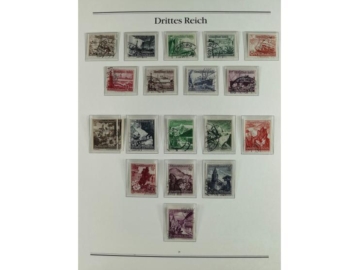 1923/46, in den Hauptnummern kpl. ungebrauchte/postfrische und zusätzlich gestempelte Sammlung inkl. Dienstmarken (gestempelt