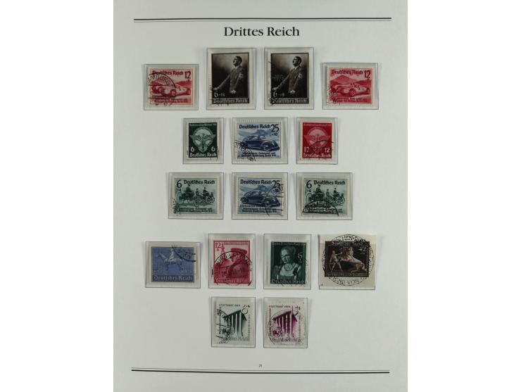 1923/46, in den Hauptnummern kpl. ungebrauchte/postfrische und zusätzlich gestempelte Sammlung inkl. Dienstmarken (gestempelt