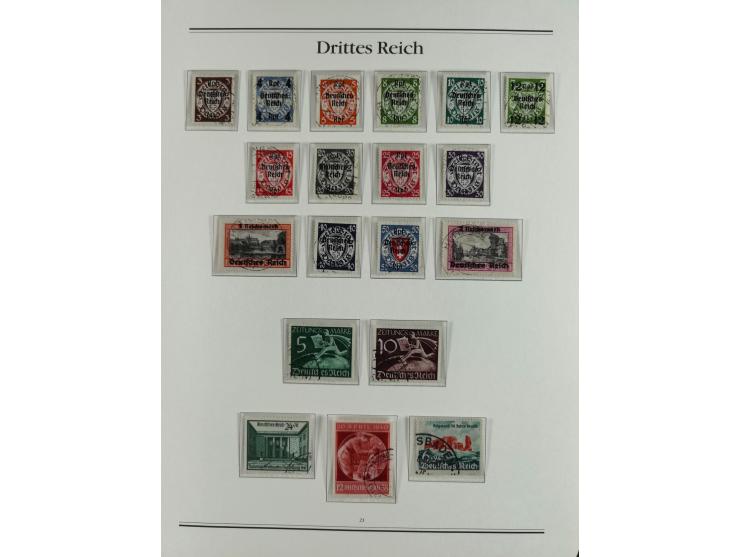 1923/46, in den Hauptnummern kpl. ungebrauchte/postfrische und zusätzlich gestempelte Sammlung inkl. Dienstmarken (gestempelt