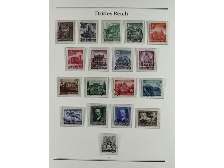 1923/46, in den Hauptnummern kpl. ungebrauchte/postfrische und zusätzlich gestempelte Sammlung inkl. Dienstmarken (gestempelt