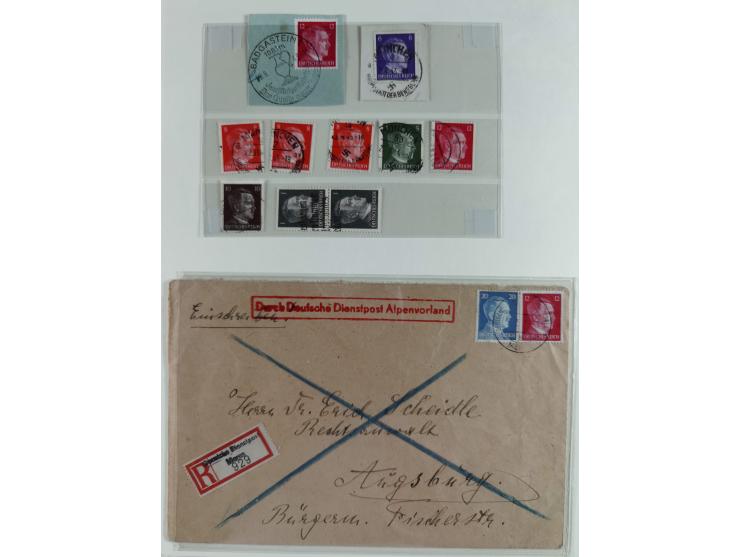 1923/46, in den Hauptnummern kpl. ungebrauchte/postfrische und zusätzlich gestempelte Sammlung inkl. Dienstmarken (gestempelt