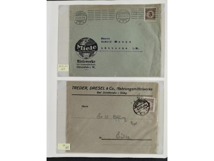 1923/46, in den Hauptnummern kpl. ungebrauchte/postfrische und zusätzlich gestempelte Sammlung inkl. Dienstmarken (gestempelt