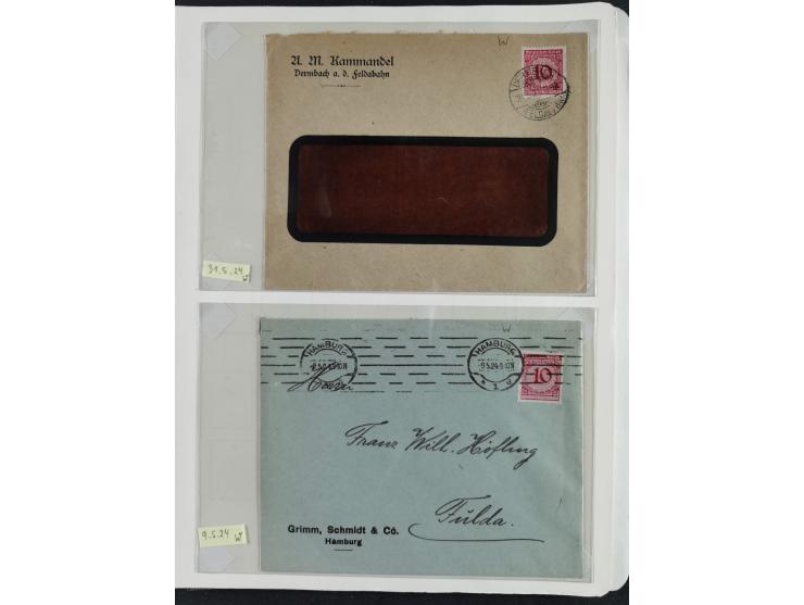 1923/46, in den Hauptnummern kpl. ungebrauchte/postfrische und zusätzlich gestempelte Sammlung inkl. Dienstmarken (gestempelt