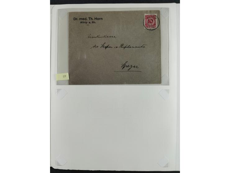 1923/46, in den Hauptnummern kpl. ungebrauchte/postfrische und zusätzlich gestempelte Sammlung inkl. Dienstmarken (gestempelt