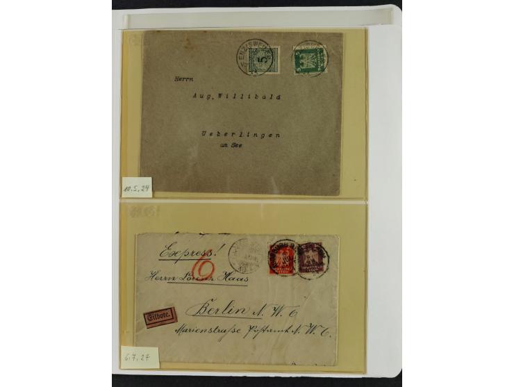 1923/46, in den Hauptnummern kpl. ungebrauchte/postfrische und zusätzlich gestempelte Sammlung inkl. Dienstmarken (gestempelt