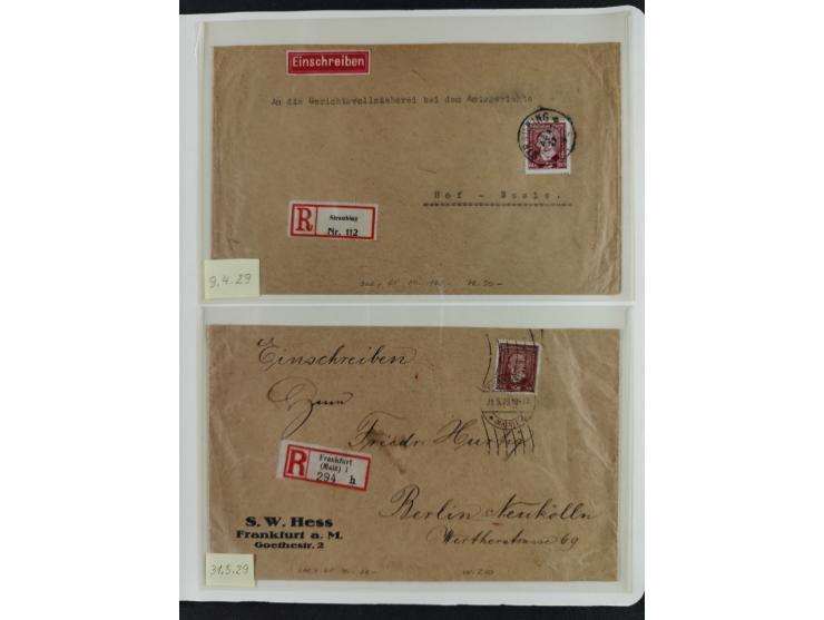 1923/46, in den Hauptnummern kpl. ungebrauchte/postfrische und zusätzlich gestempelte Sammlung inkl. Dienstmarken (gestempelt